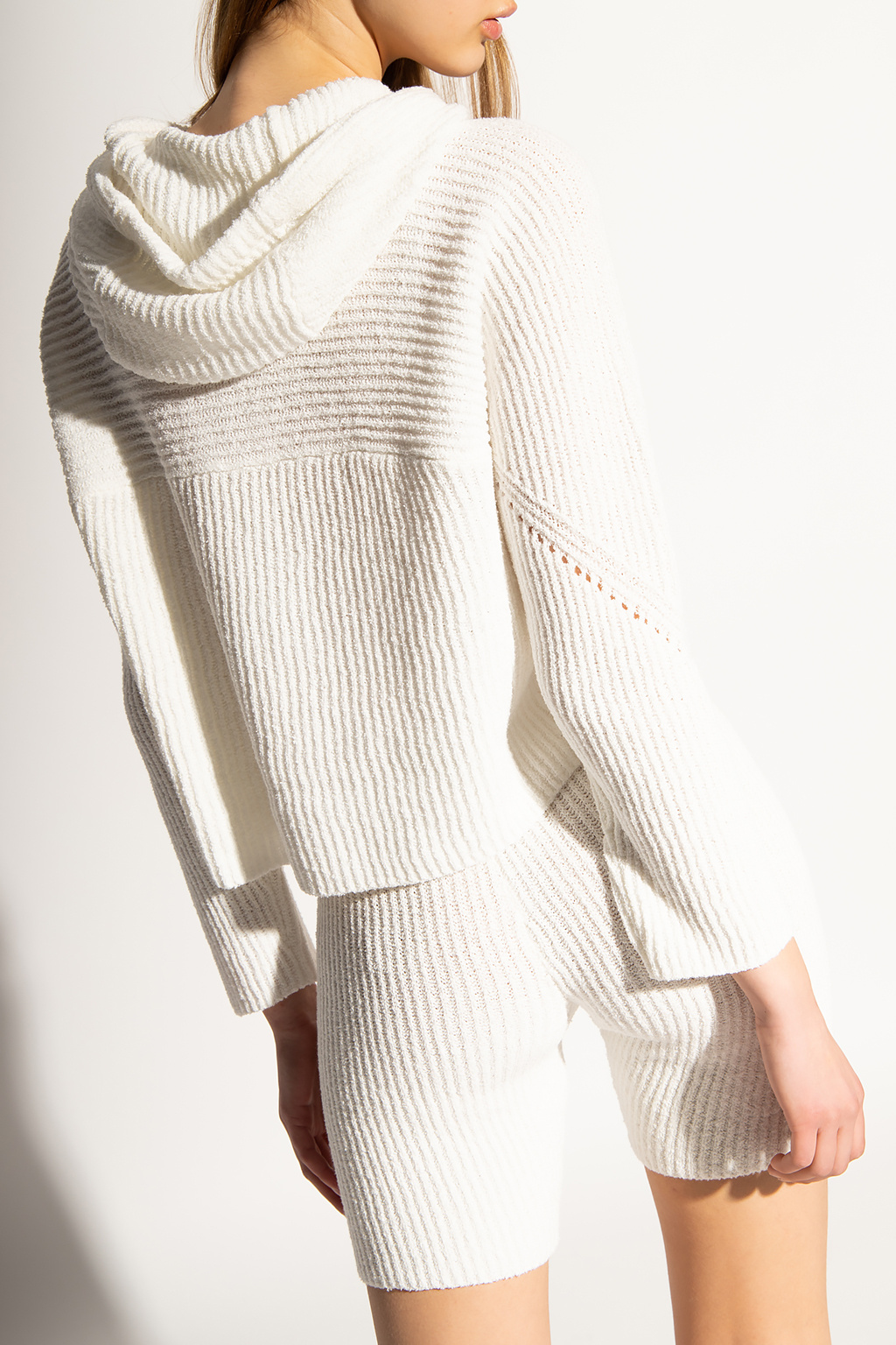 SchaferandweinerShops Tonga - White Hooded sweater Rag